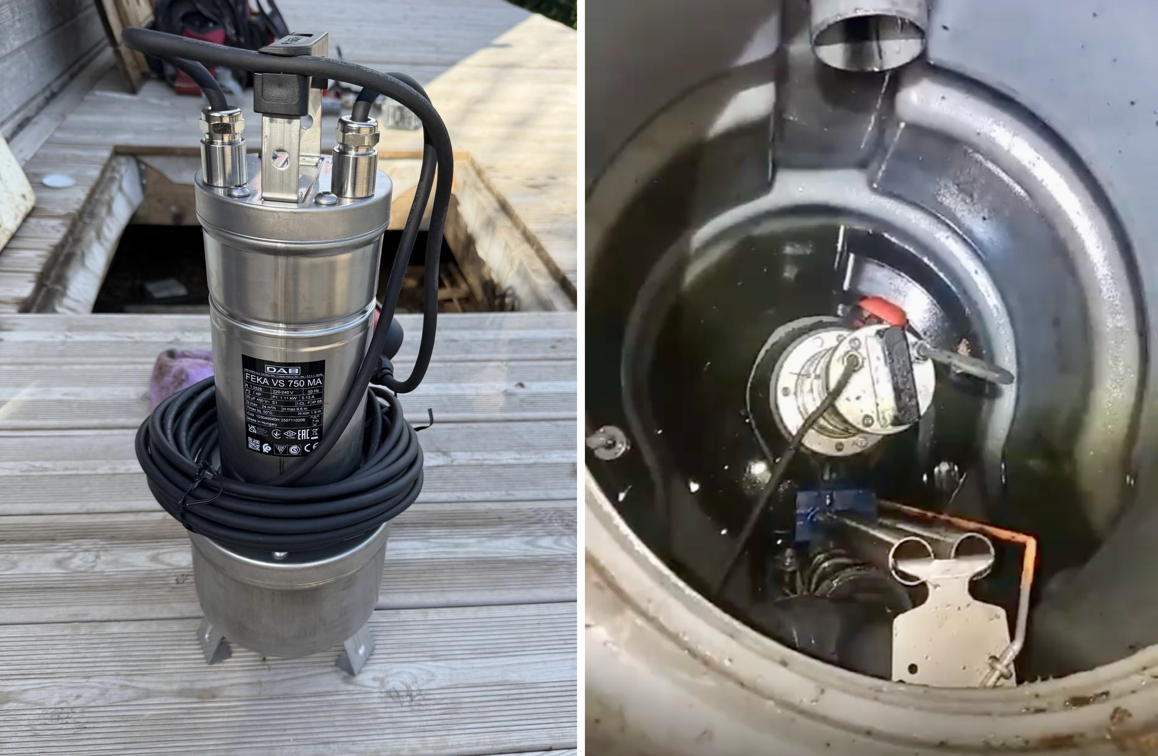 Installation, dépannage et remplacement de pompe de relevage